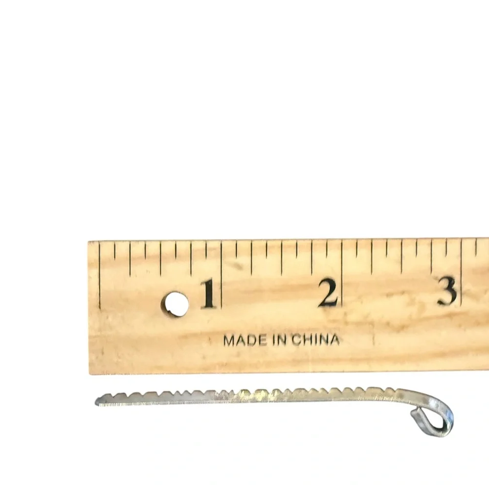RARE Leander Nezzie Native American silver hair cuff barrette Vintage Navajo